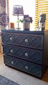 Thanks To O Verlays For Helping Make My Plain Ikea Malm Turquoise Dresser A Unique Addition To My Bedro Refurbished Furniture Furniture Makeover Ikea Furniture