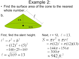 So, the formula for the lateral surface area of a right cone is l. Entry Task I Can Apply The Formula For The Surface Area Of A Pyramid And Cone Learning Target Surface Areas Of Pyramids Success Criteria I Can Apply Ppt Download