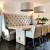 High Back Tufted Dining Bench