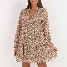 Check out our robe fleurie jaune selection for the very best in unique or custom, handmade pieces from our there are 104 robe fleurie jaune for sale on etsy, and they cost $51.39 on average. Robe Fluide Jaune Fleurie A Manches Bouffantes Et Details Dores