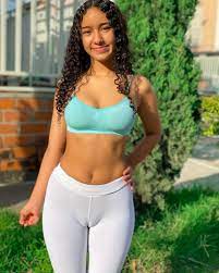 55 hot teen tight white leggings camel toe wct127 - Thesexier