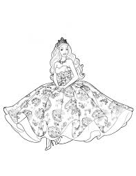 69 barbie pictures to print and color. Barbie Princess Coloring Pages For Kids Coloring Data Correction