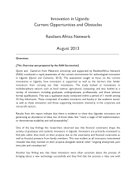 For all those who have mastered the ms word program, new examples of a modern resume (samples). Http Ranlab Org Documents Innovation In Uganda Opportunities And Obstacles Pdf