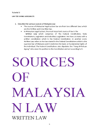 Start studying sources of malaysian law. Tutorial Malaysian Legal Sytem 1 Precedent Bill Law