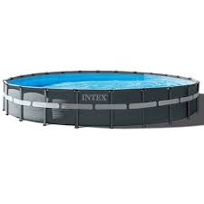 Intex Ultra Xtr Frame Deluxe Pool Shown Easy Set Pools Intex In Ground Pools