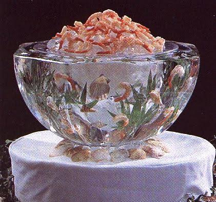 Mga resulta ng larawan para sa weird ice sculpture (Shell Salad Bowl)"
