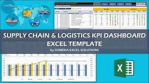 Supply Chain Logistics Kpi Dashboard Excel Template Youtube