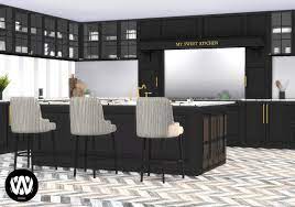 Juglans Kitchen Download At Https Wondymoon Com Downloads Sims4 Sets Kitchen Juglans Kitchen Sims 4 Kitchen Sims 4 Cc Furniture Sims House