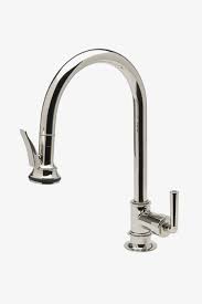 pull down spray and metal lever handle