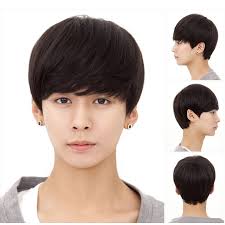 Korean Man Bob Lol Korean Men Hairstyle Short Hair Wigs Two Block Haircut