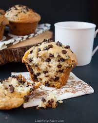 Bakery Style Chocolate Chip Muffins Video Little Sweet Baker