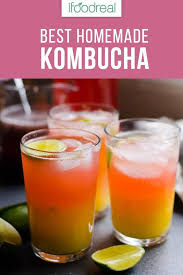 Best Basic And Easy Video 1 Gallon Kombucha Recipe Or How To Make Kombucha Tea At Home Including Growing Yo Kombucha Recipe Kombucha Flavors Homemade Kombucha
