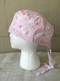 Unicorns On Pink Scrub Cap Surgery Cap Scrub Caps Scrub Hat Surgical Hat Surgical Cap Or Cap Scrub Hats Scrub Caps Pink Scrubs