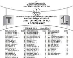 Milli eğitim bakanlığı tarafından 25 ve 26 temmuz tarihlerinde yapılan açıköğretim lise 2. 07 08 Temmuz 2018 Acik Lise 2017 3 Donem Sinav Sorulari Yayinlandi Acik Lise Aol Test Acik Lise Aciklise Acik Lise Ders Secimi Acik Lise Ders Kitaplari Acik Lise Ders Notlari