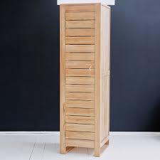 Bad hochschrank holz badschrank weiß badregal badezimmerschrank holzschrank mdf. Einzelsaule Aus Teak Ablagemobel Minimalys Tikamoon