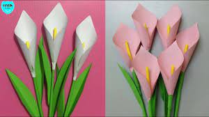 Berikut ide dan cara membuat hiasan berbentuk bunga dari kertas origami dan kertas karton + video tutorial membuat nya sebagai inspirasi membuat bunga dari kertas hasil kerajinan tangan sendiri. Cara Membuat Bunga Lily Dari Kertas Origami Bunga Hias Dari Kertas Youtube