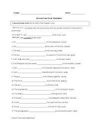 Verbs Worksheets Verb Tenses Worksheets