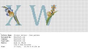 By blackbird designs $9.00 $8.09. Flower Crossstitch Letters Patterns Free Hany Crafts