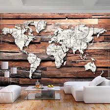 Fleece Photo Wallpapers Stone Optics World Map Stone Wall 3d Effect Wallpaper Brown Wall Picture 3d Brown Effect Fototapete Fototapete Steinoptik 3d Tapete