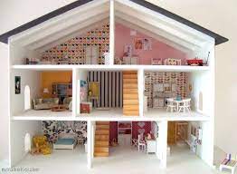 A Modern Dollhouse That Made Us Flip Modern Dollhouse Diy Dollhouse Barbie Doll House