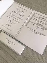Personalised Modern Elegance Handmade Pocketfold Wedding Invitations In Pearlis Pocket Fold Wedding Invitations Grey Wedding Invitations Pocketfold Invitations