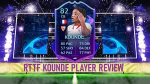 You now only need to play the rttf classic mode in fut friendlies and this is. Fifa 21 Rttf Kounde 82 Player Review Youtube