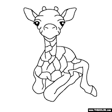 Baby Giraffe Coloring Page Giraffe Coloring Pages Giraffe Illustration Animal Coloring Pages