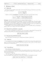 Les probabilités dans un cours de maths en 1ère s où nous étudierons la loi des grands nombres et la loi de probabilités. Evenement Probabilite