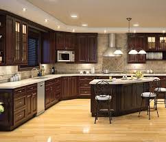 dark brown kitchen cabinets