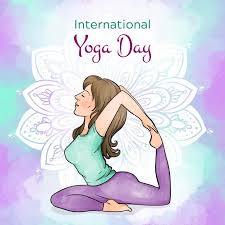 El yoga en sí es una práctica física, mental y espiritual que se originó en la india hace unos 6.000 años. Acuarela Dia Internacional Del Yoga Free Vector Freepik Freevector Yoga International Yoga Day International Day