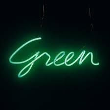 Neon Colour Word Lamp Green Dark Green Aesthetic Neon Signs Green Aesthetic