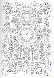 Große auswahl an face color. Cuckoo Clock Coloring Pages Clock Coloring Pages Coloring Pages For Kids And Adults