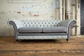 Keine standardlösungen mehr und teurer ûberschussplatz. Chesterfield Klassisches Luxus 3 Sitzer Sofa In Design Stil Textil Stoff Grau Hellblau Polster Couch Bei Jv Moebel