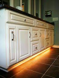 Maybe you would like to learn more about one of these? Bathrooms Dyi Toe Kick Nightlight Rope Lighting Tucked Up On The Underside Of The Cabinet Illuminates The Floor Making It Easy With Images Home Diy Home House
