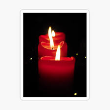 Christmas Candles Stickers Redbubble