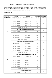 Tarikh cuti umum, cuti sekolah dan penggal persekolahan. Takwim Persekolahan Dan Cuti Sekolah 2019 Akif Imtiyaz