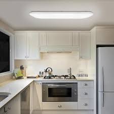 Most kitchen lighting lowes are made out of hard stone, such as granite, and are often sandblasted and finished. Hampton Bay 49 In X 18 In Traditional Rectangle Smooth Lens Led Flush Mount Ceiling Light Dimmable High Output 5500 Lumens 4000k 54645141 The Home Depot