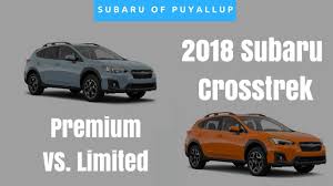 Research the 2018 subaru crosstrek at cars.com and find specs, pricing, mpg, safety data, photos we pitted our former subcompact champion, the 2018 subaru crosstrek, against three newcomers the new nissan rogue sport and jeep compass both outgun the crosstrek in cargo space, offering. 2018 Subaru Crosstrek Comparison Premium Vs Limited Youtube