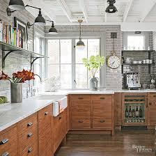 Reclaimed natural materials imaginatively handcrafted for the contemporary kitchen. Industrial Meets Rustic In This Kitchen Better Homes Gardens