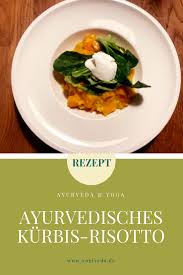 Ayurvedisches Risotto Mit Kurbis Feldsalat Yogiveda Ayurvedische Rezepte Rezepte Gesunde Gerichte