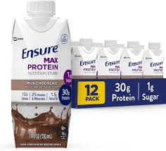 You can count grams of carbohydrates or carbohydrate choices. Amazon Com Ensure Max Protein Nutrition Shake With 30g Of Protein 1g Of Sugar High Protein Shake Milk Chocolate 11 Fl Oz 12 Count Health Personal Care