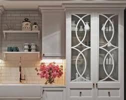 kitchen cabinet mullion glass overlay