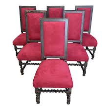 Their home furnishing pieces include chairs, sofas, sectionals, ottomans, and more, ranging in styles from classic pieces to more trendy, all designed with comfort and quality in mind. Sam Moore Red Micro Fiber Spanish Revival Side Chairs Set Of Six Design Plus Gallery