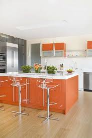 orange kitchen decor, kitchen design