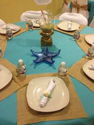 Table Setting For Little Mermaid Party Little Mermaid Tea Party Mermaid Birthday Party Little Mermaid Parties