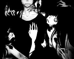 Black And White Anime Boy Scary Pin On Dark Anime O O