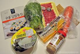 8 oz ground beef · 3 tsp dark soy sauce (jinkanjang) · 1 tbsp rice wine · 1 tbsp sugar · 1 tsp honey · 1 tbsp chopped garlic · 1 tsp sesame oil · 1/8 . My Lazy Kimbap ê¹€ë°¥ Day Kpopkittydiary