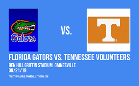 Florida Gators Vs Tennessee Volunteers Tickets 21st