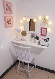 Cute and compact makeup vanity. Small Space Simple Makeup Table Ideas Novocom Top