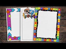 Border Designs On Paper Border Designs Project Work Designs Borders Design For School Project No 31 In 2021 Paper Art Design Paper Border Designs Borders For Paper